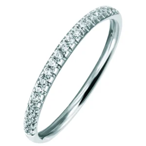 Rekkering – 0,18 ct. hvitt gull