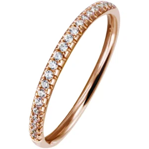 Rekkering – 0,18 ct. roségull