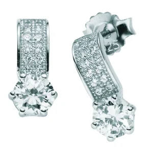 Ørepynt i sølv med Cubic zirkonia