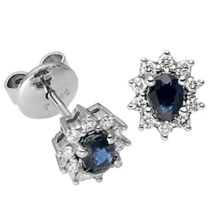 Rosettørepynt Safir 0,48 ct.