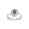Rosettring safir