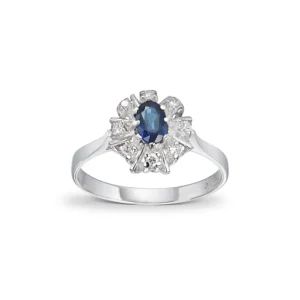 Rosettring safir