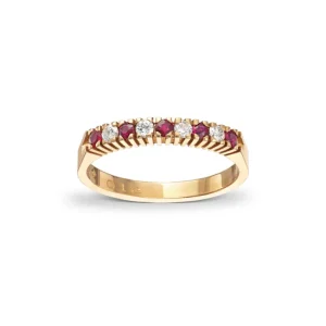 Rubin rekkering 0,16 ct.