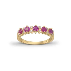 Rubin ring 0,09 ct.