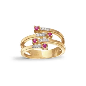 Rubin ring 0,03 ct.