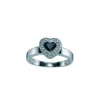 Safir og diamantring – Heart