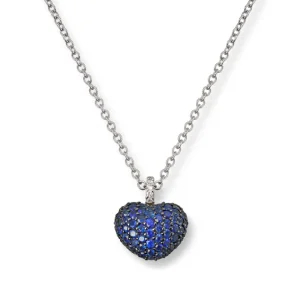 Safir smykke hjerte