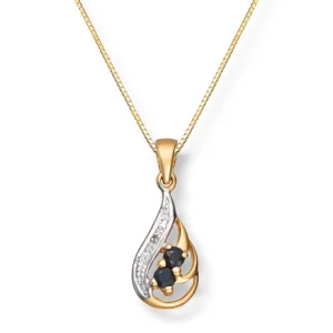 Safiranheng med diamant