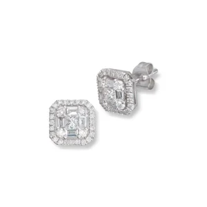 Sammensatt diamantøredobber 0,70 ct.
