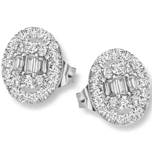 Sammensatt diamantøredobber 0,42 ct.