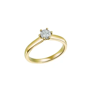 Sammensatt diamantring 0,08 ct.