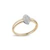 Sammensatt diamantring 0,19 ct.