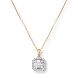 Sammensatt diamantsmykke 0,35 ct.
