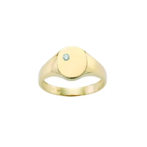 Signetring diamant