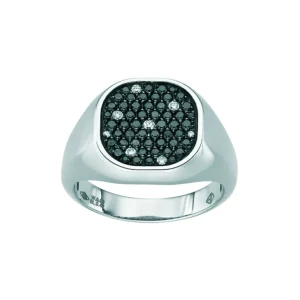 Signetring med diamanter
