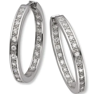 Sølv øreringer cubic zirkonia