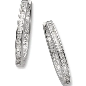 Sølv øreringer cubic zirkonia