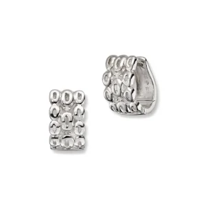 Sølv øreringer diamant