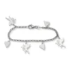 Sølvarmbånd med charms