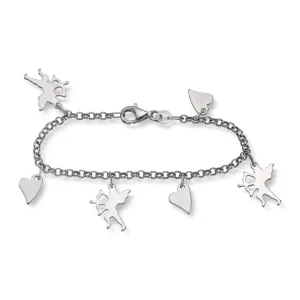 Sølvarmbånd med charms