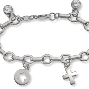 Sølvarmbånd med charms