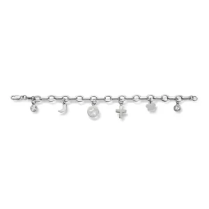 Sølvarmbånd med charms