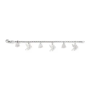 Sølvarmbånd med charms