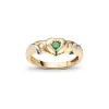 Smaragd ring hjerte