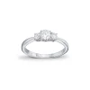 3-stens diamantring 0,46 ct.