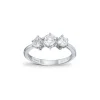 3-stens diamantring 1,17 ct.