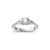 3 stens diamantring 0,96 ct.