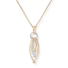 Tofarget diamantsmykke 0,09ct