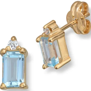 Topas øredobber 0,03 ct.